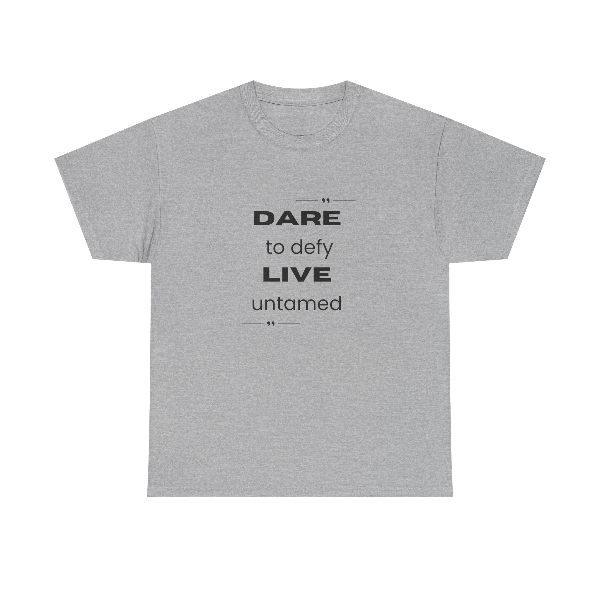 Dare to Defy Unisex Cotton Tee, Inspirational T-Shirt, for all Occasions