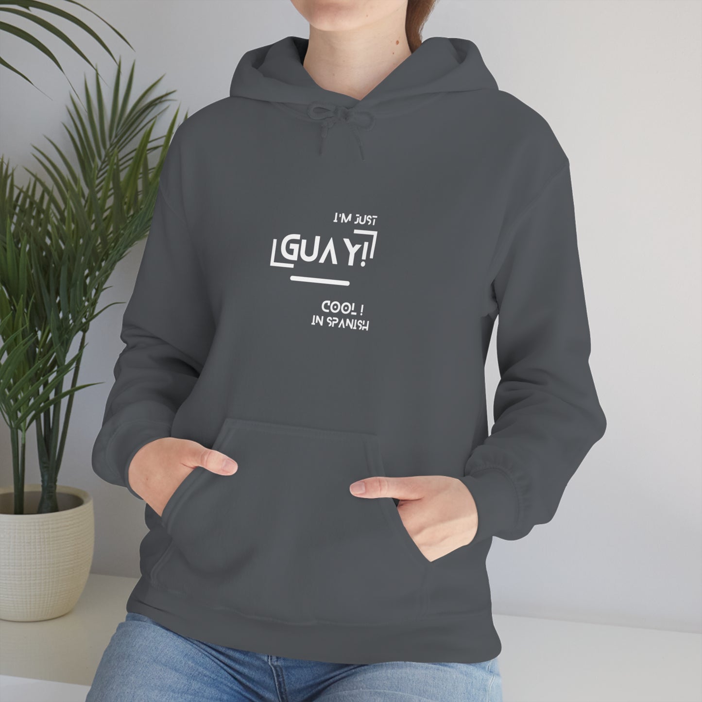 Unisex Heavy Blend Hooded Sweatshirt with Ethnic Slogan Merch, Proud expression from spain, iam a proud spaniard