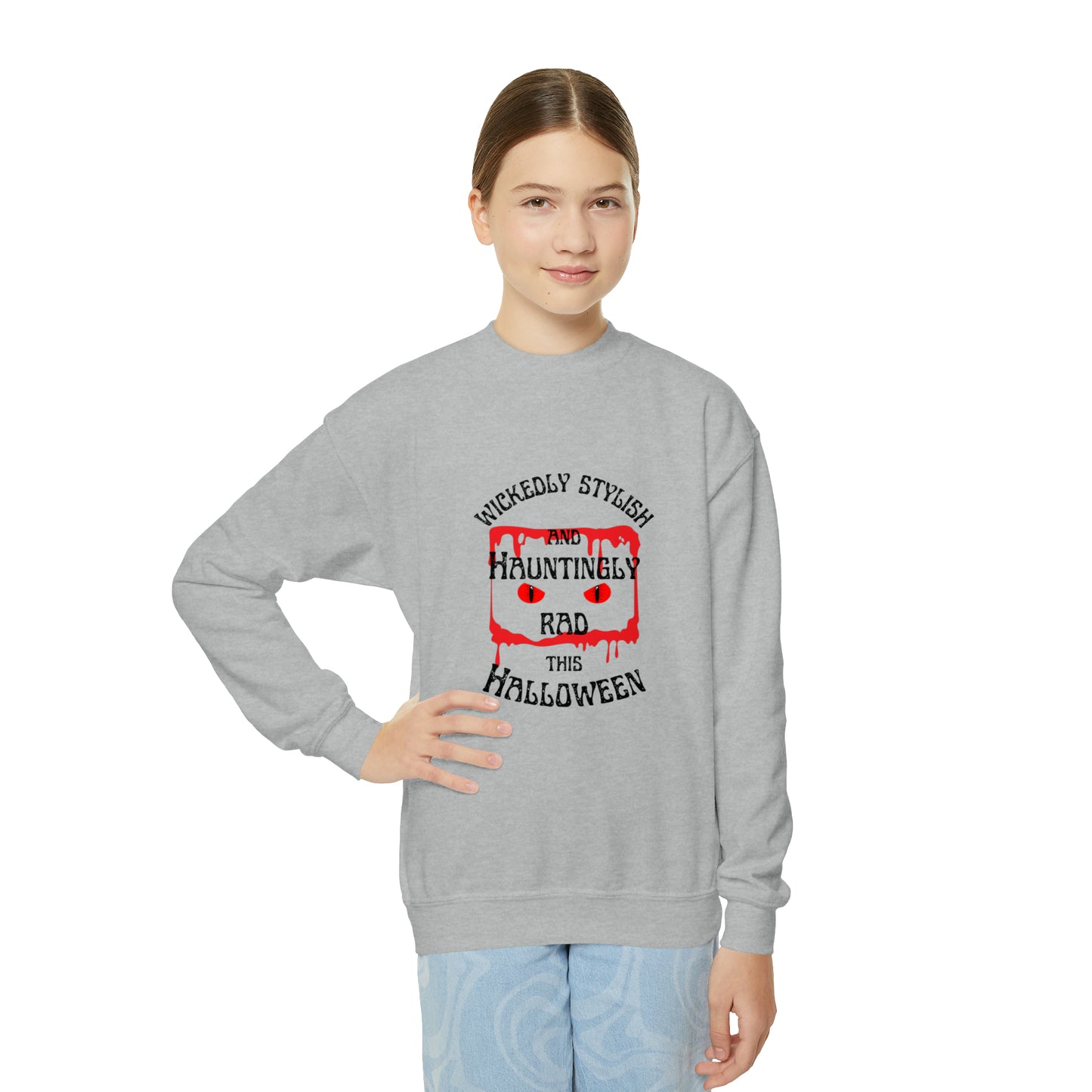 Youth Wickedly Stylish Halloween  Sweatshirt