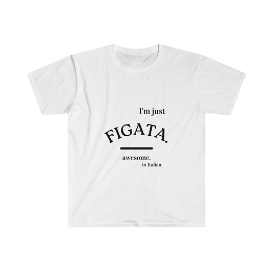 Unisex Soft style T-Shirt,Ethnic Slogan Merch, Proud expression from Italy , i am a proud Italian