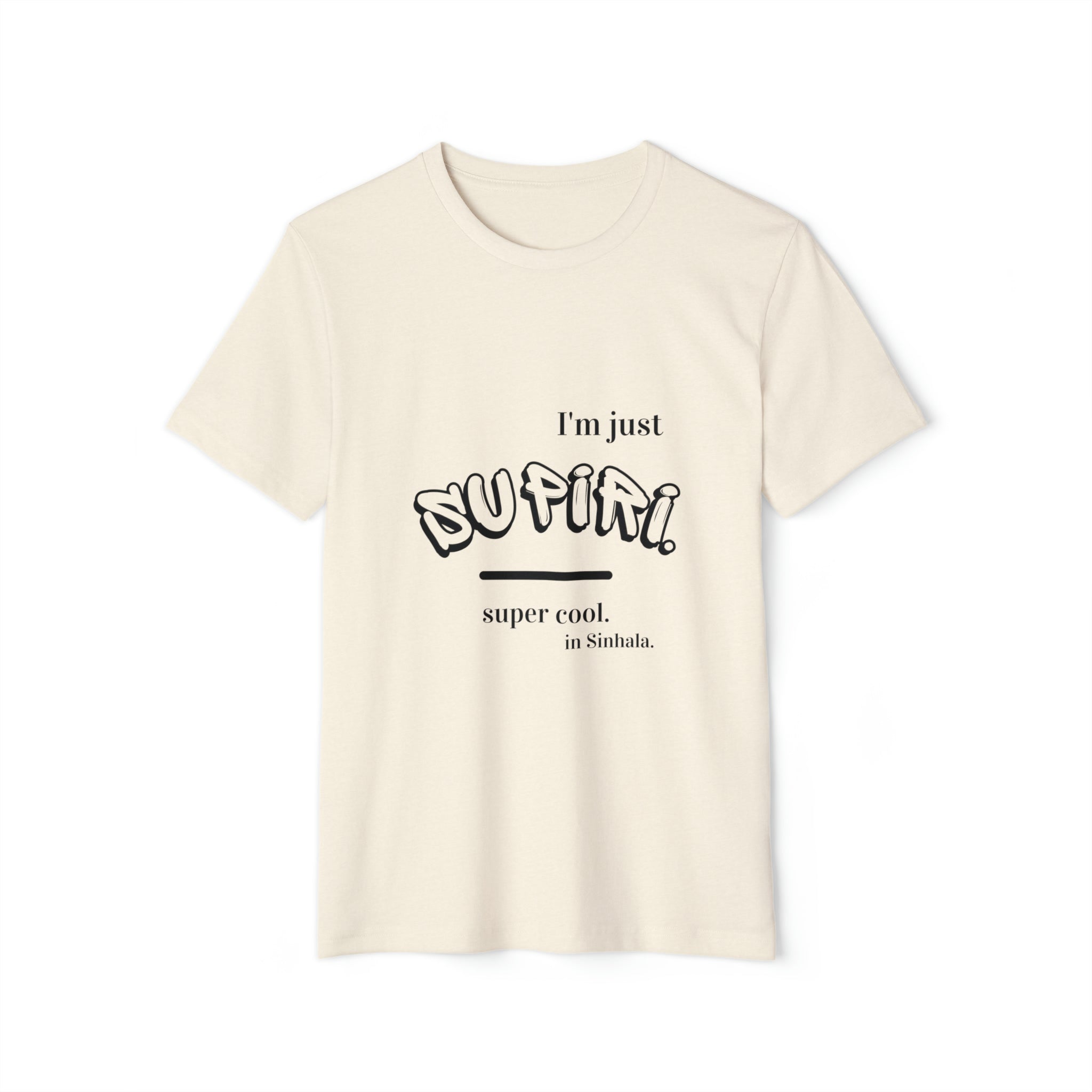 Unisex Recycled Ethnic Slogan Merch T-Shirt