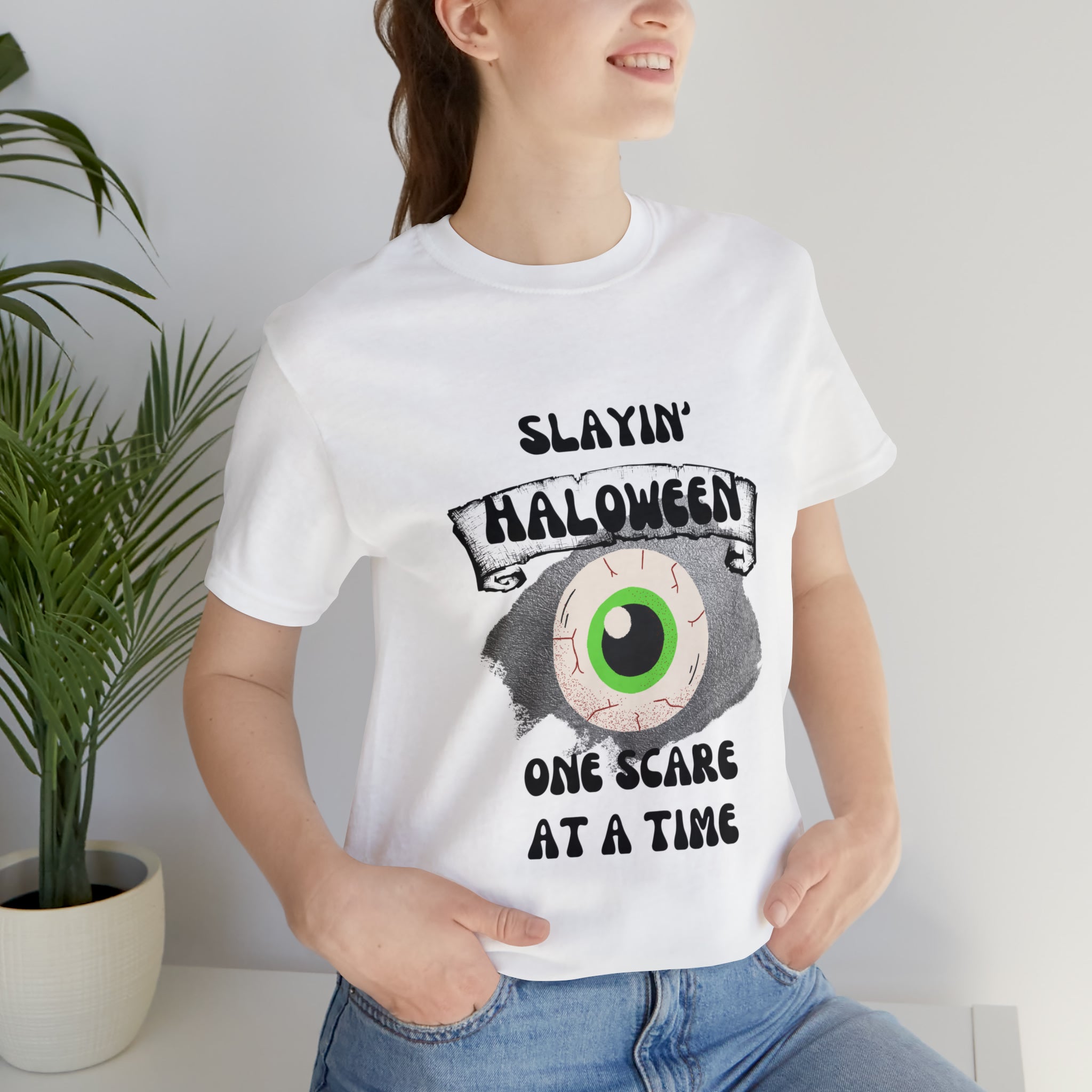 Unisex Slayin' Halloween Short Sleeve Tee