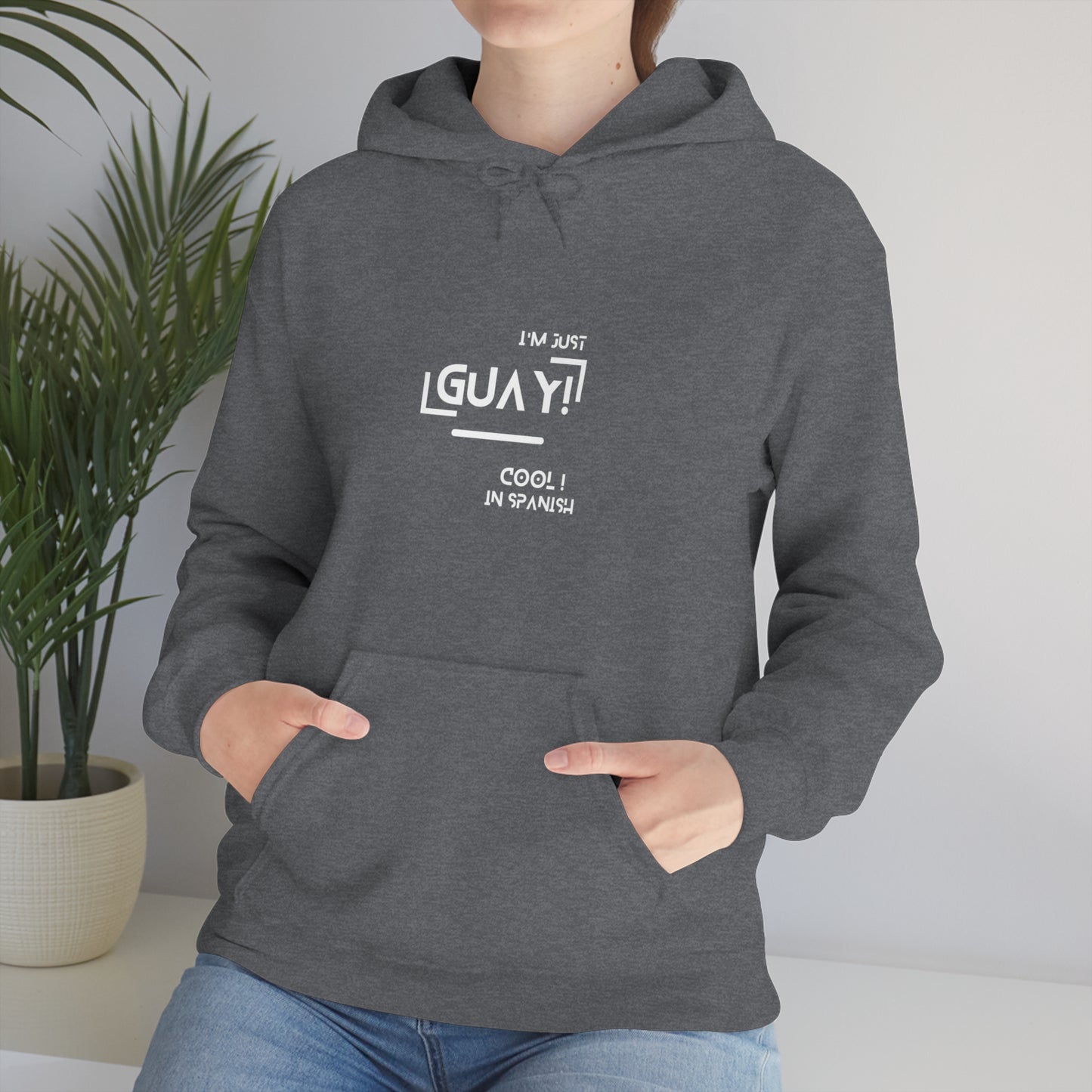 Unisex Heavy Blend Hooded Sweatshirt with Ethnic Slogan Merch, Proud expression from spain, iam a proud spaniard