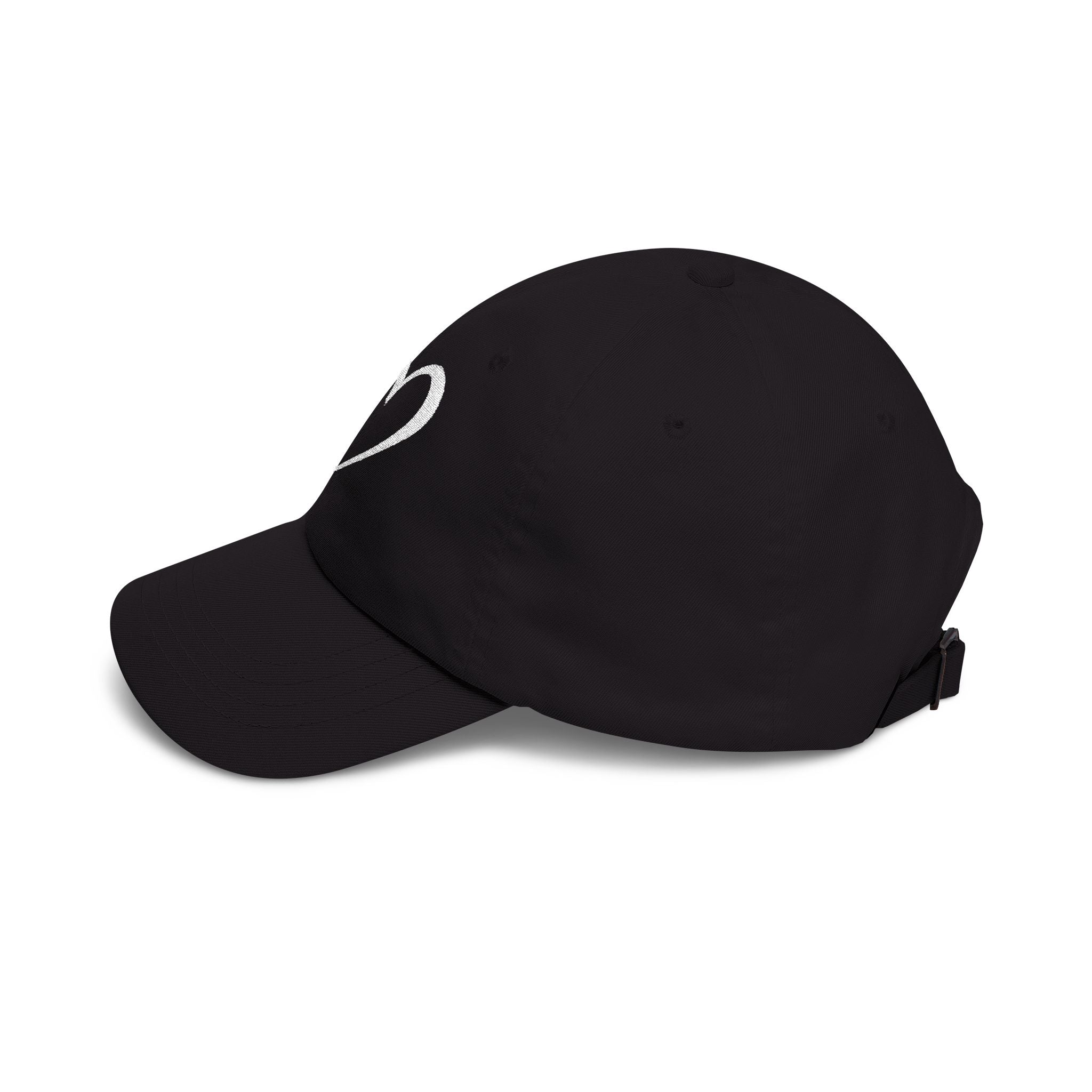 Heart Sketch Dad Cap — Minimalist Heart Embroidered Baseball Hat