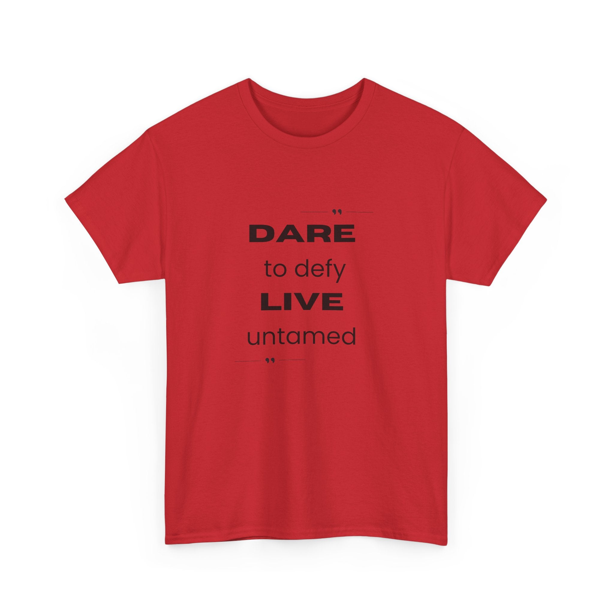 Dare to Defy Unisex Cotton Tee, Inspirational T-Shirt, for all Occasions