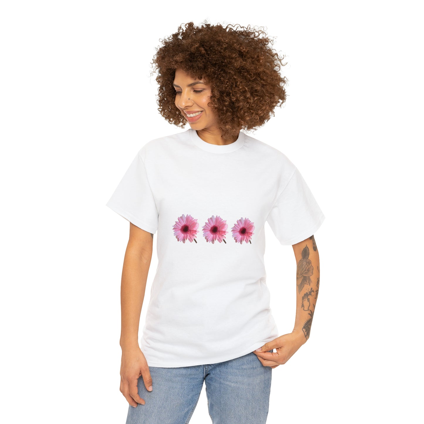 Unisex Cotton Tee ,Pink things make me think things this summer,