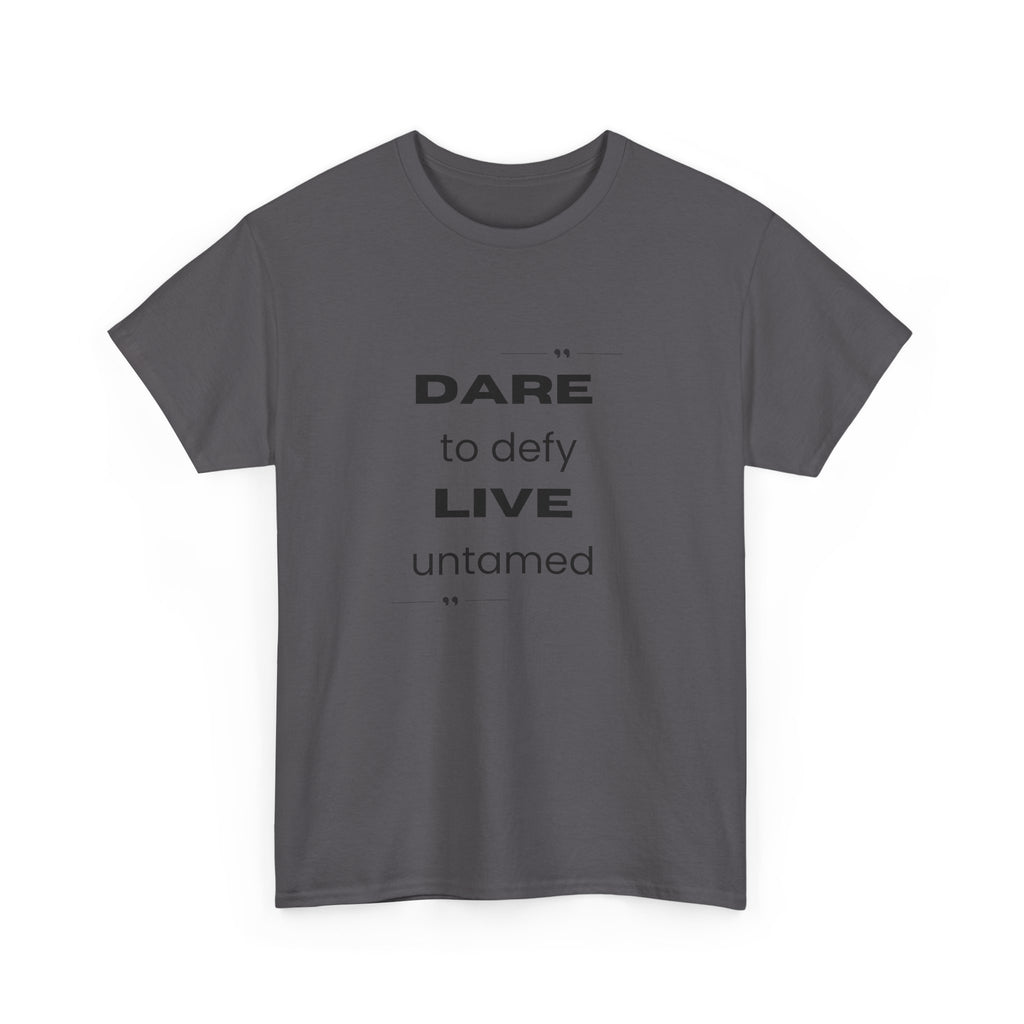 Dare to Defy Unisex Cotton Tee, Inspirational T-Shirt, for all Occasions