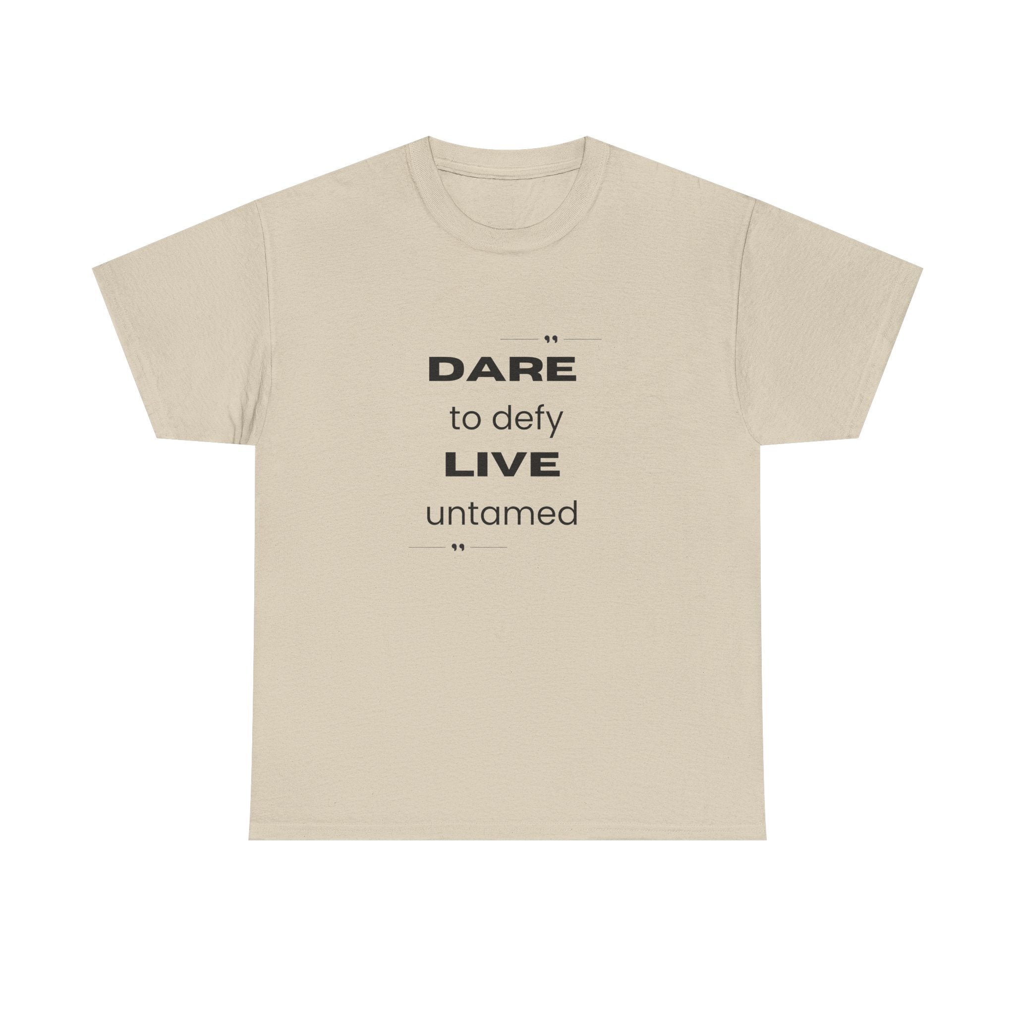 Dare to Defy Unisex Cotton Tee, Inspirational T-Shirt, for all Occasions