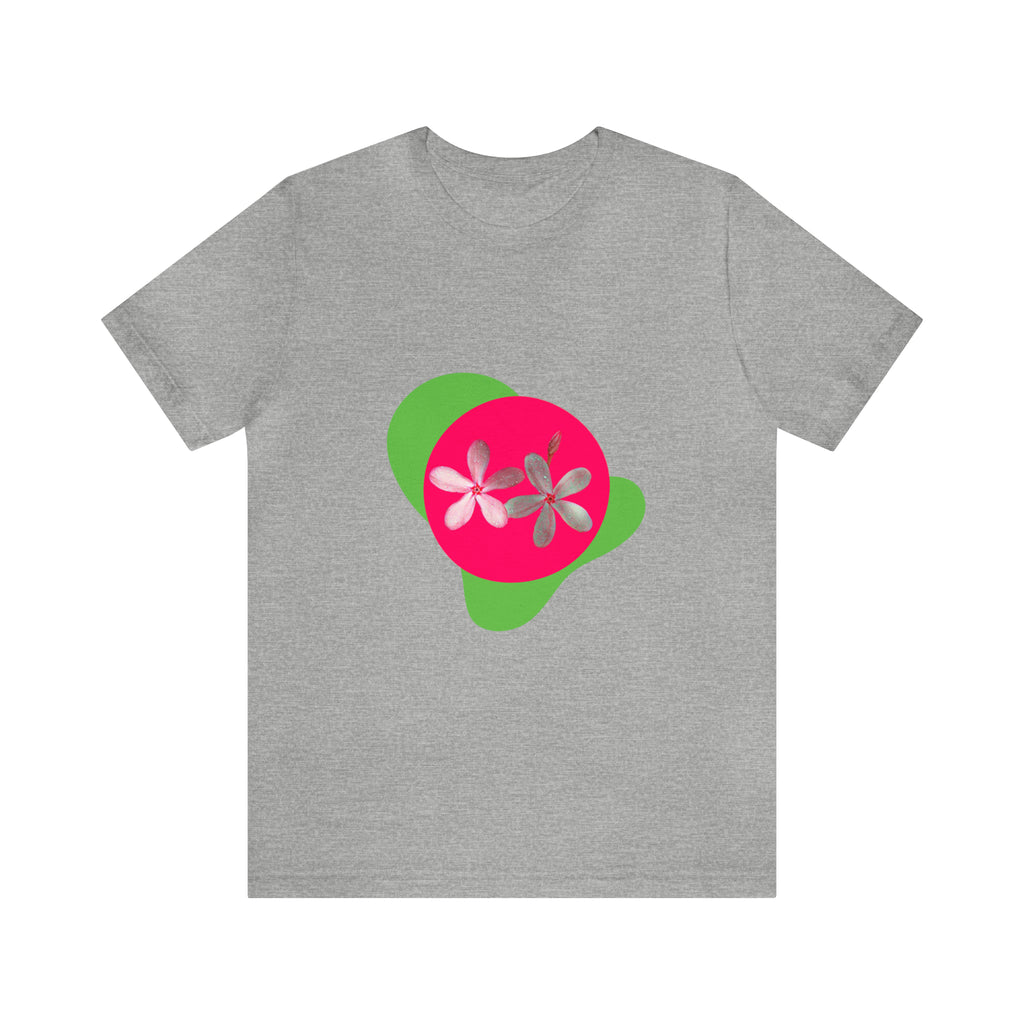 Vibrant Pink Flowers Unisex Jersey T-shirt