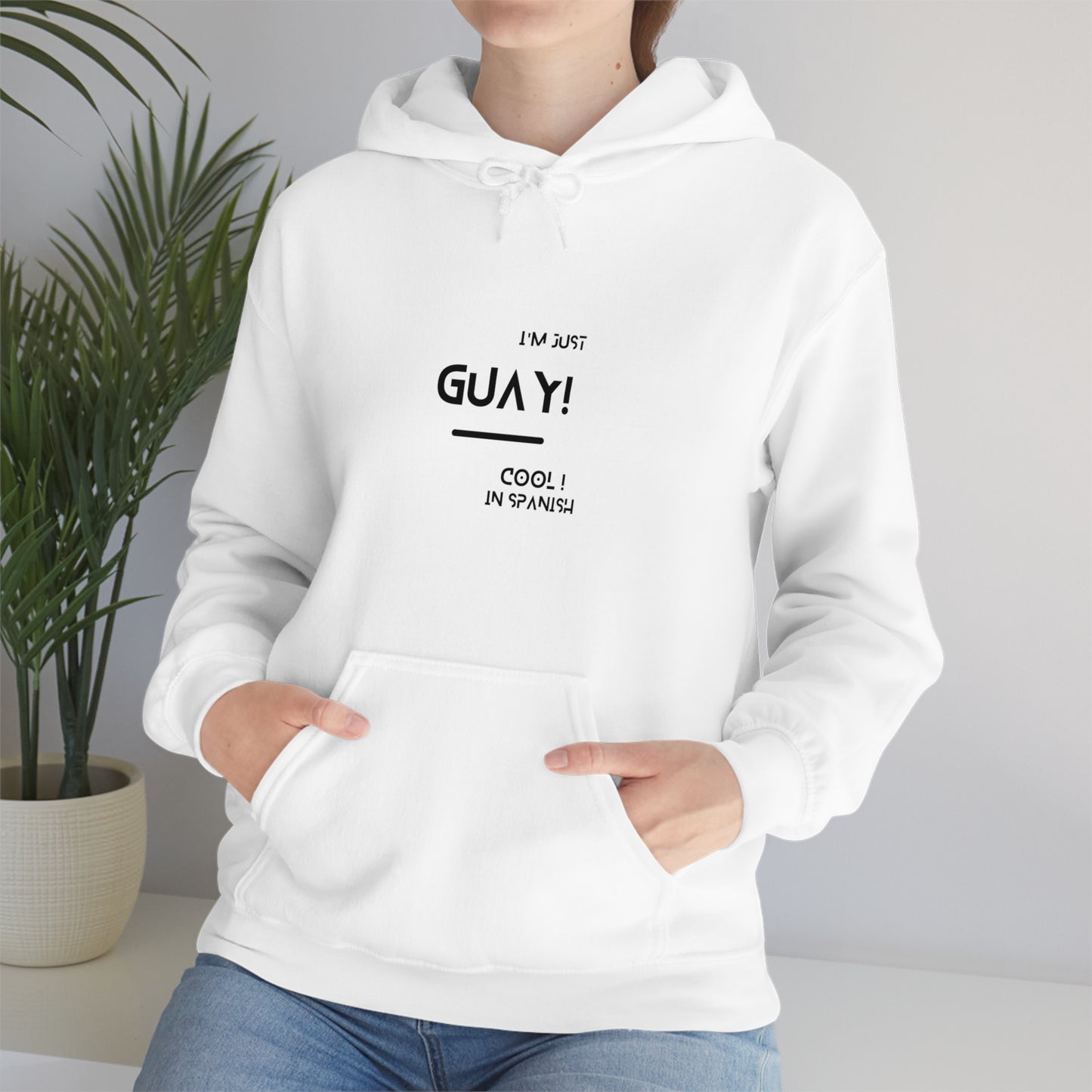 Unisex Heavy Blend Hooded Sweatshirt with Ethnic Slogan Merch, Proud expression from spain, iam a proud spaniard