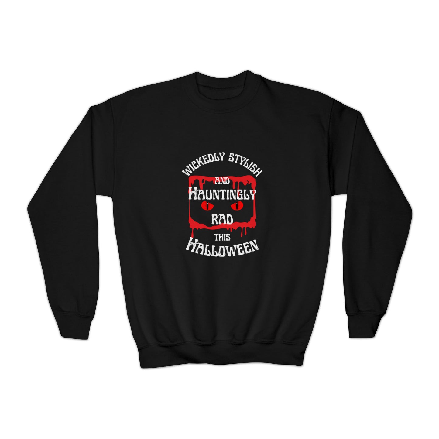 Youth Wickedly Stylish Halloween  Sweatshirt