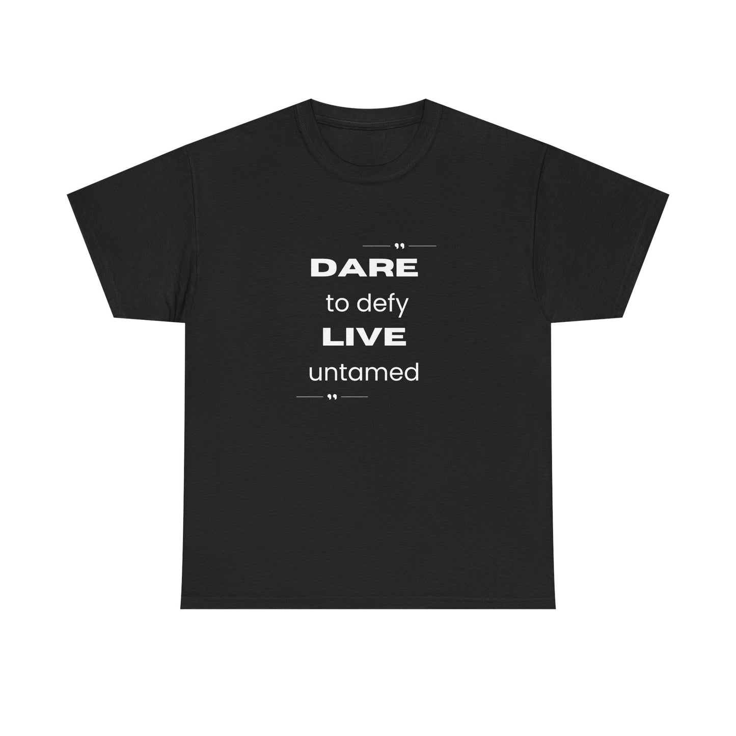 Dare to Defy Unisex Cotton Tee, Inspirational T-Shirt, for all Occasions