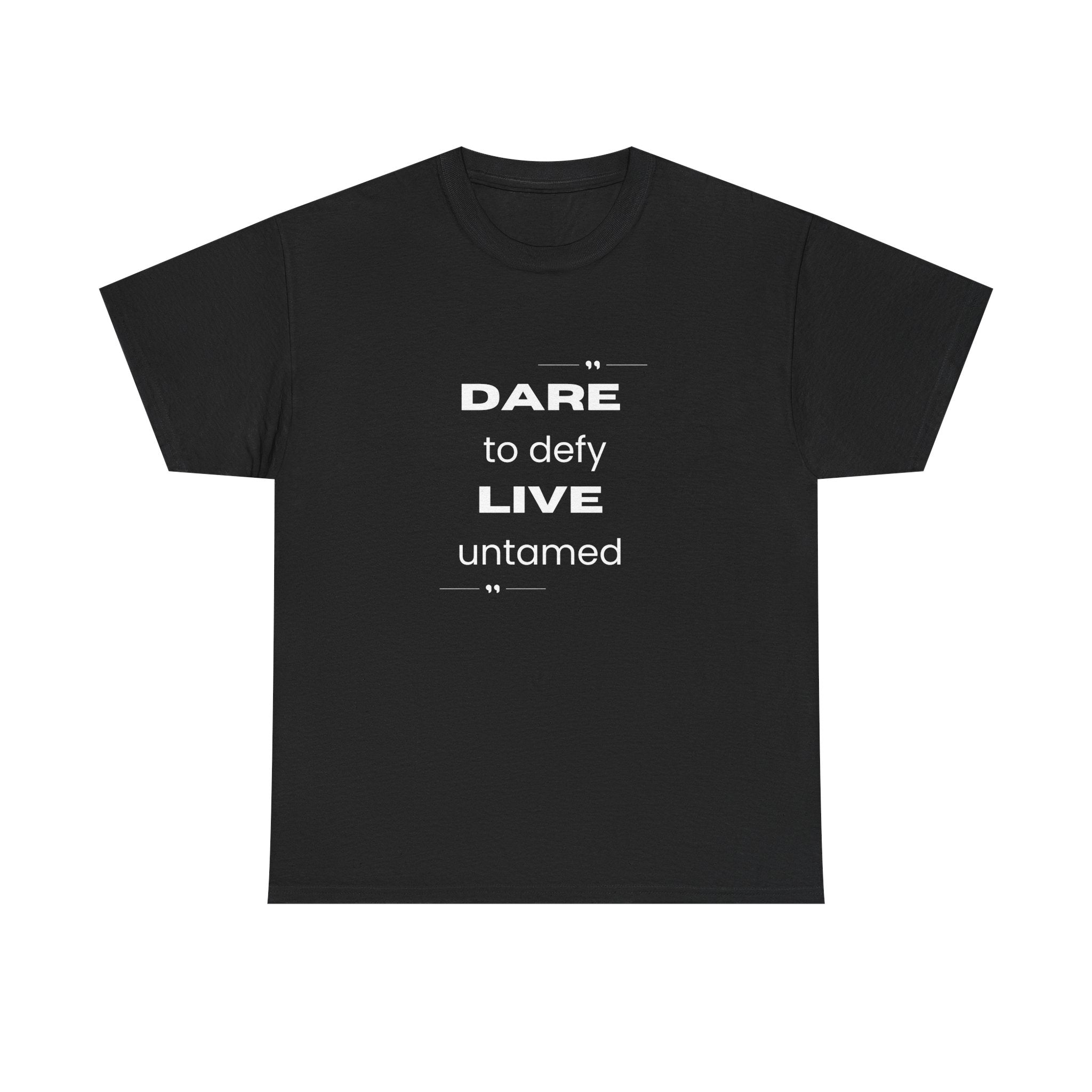 Dare to Defy Unisex Cotton Tee, Inspirational T-Shirt, for all Occasions