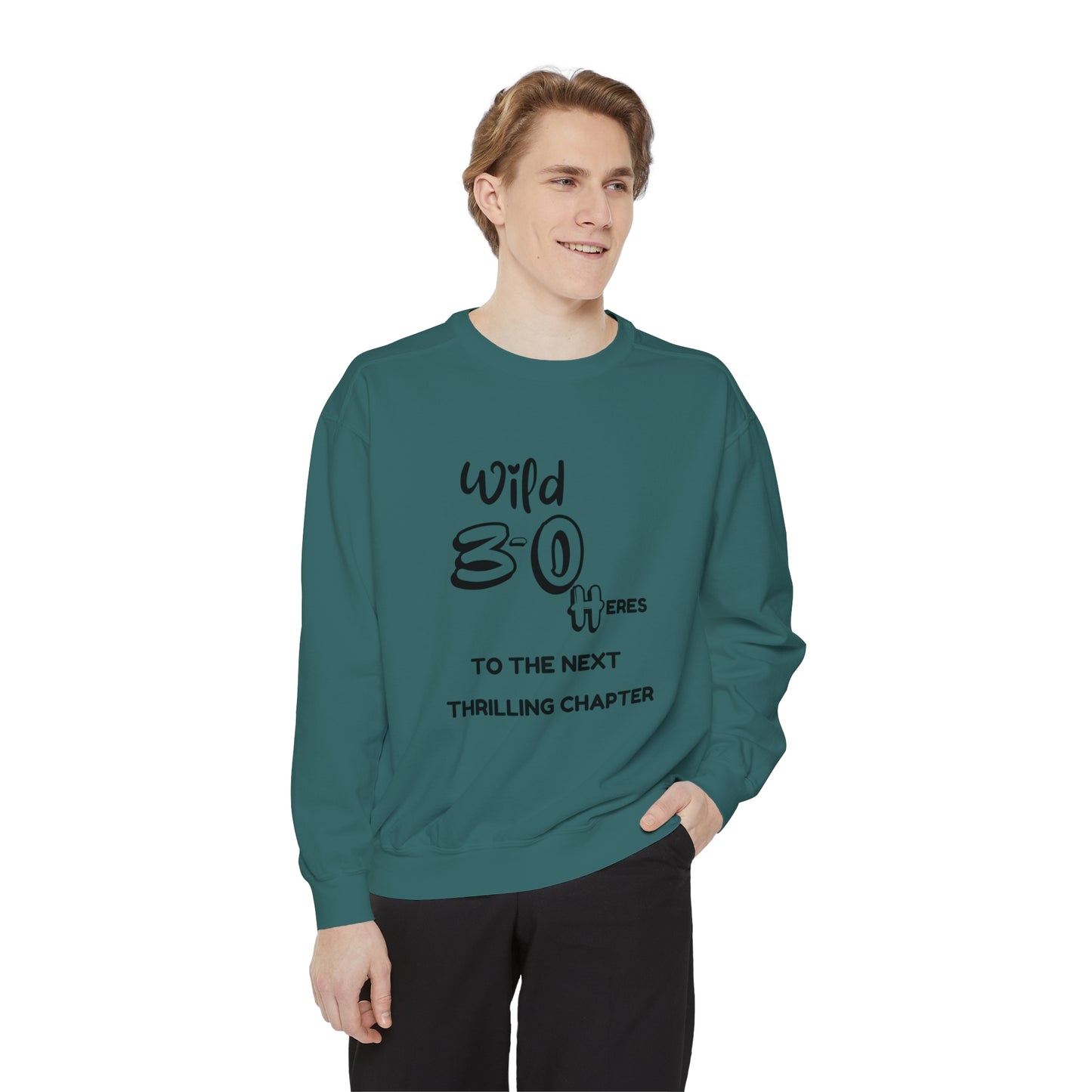 Unisex Garment-Dyed Sweatshirt , Birthday Slogan Merch