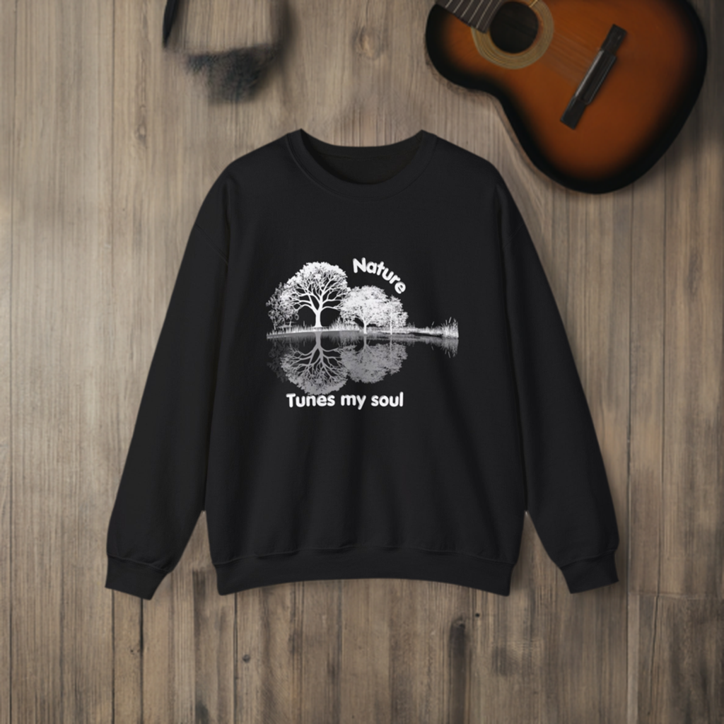 Unisex Crewneck Featured nature Guitar Sweatshirt