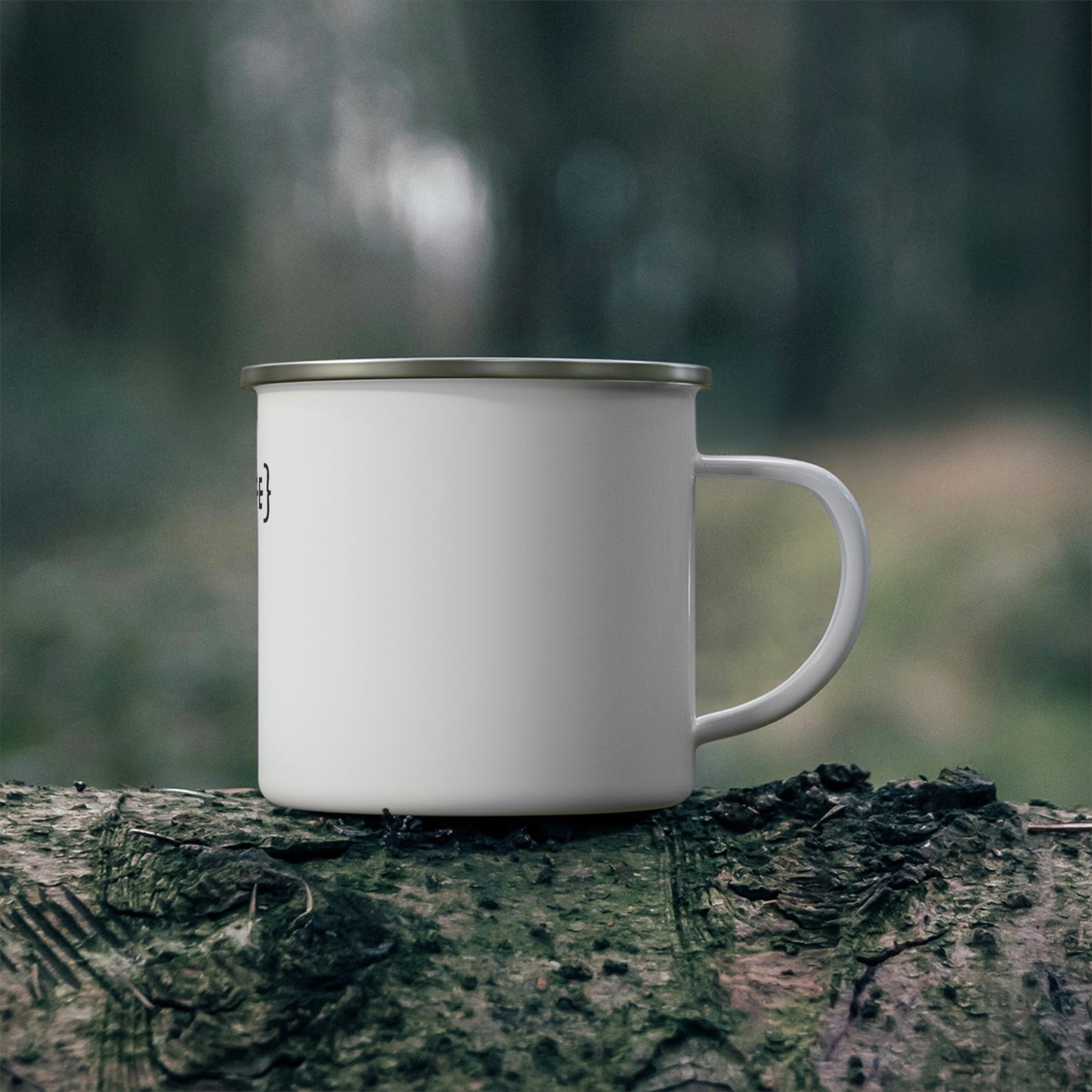 Get your formula right for camping! Enamel Camping Mug