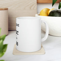 Custom White Ceramic Coffee Mug – 11oz