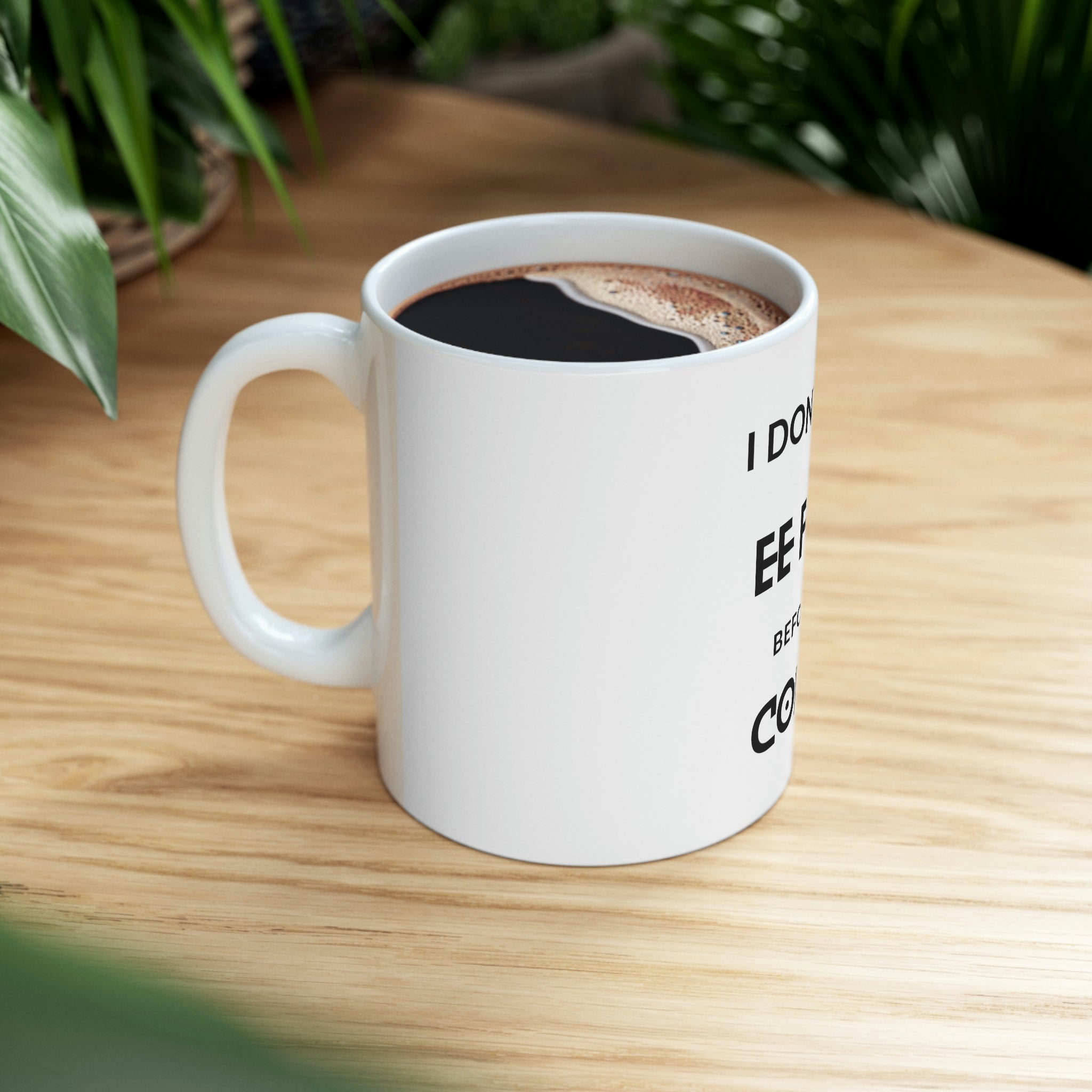 Custom White Ceramic Coffee Mug – 11oz