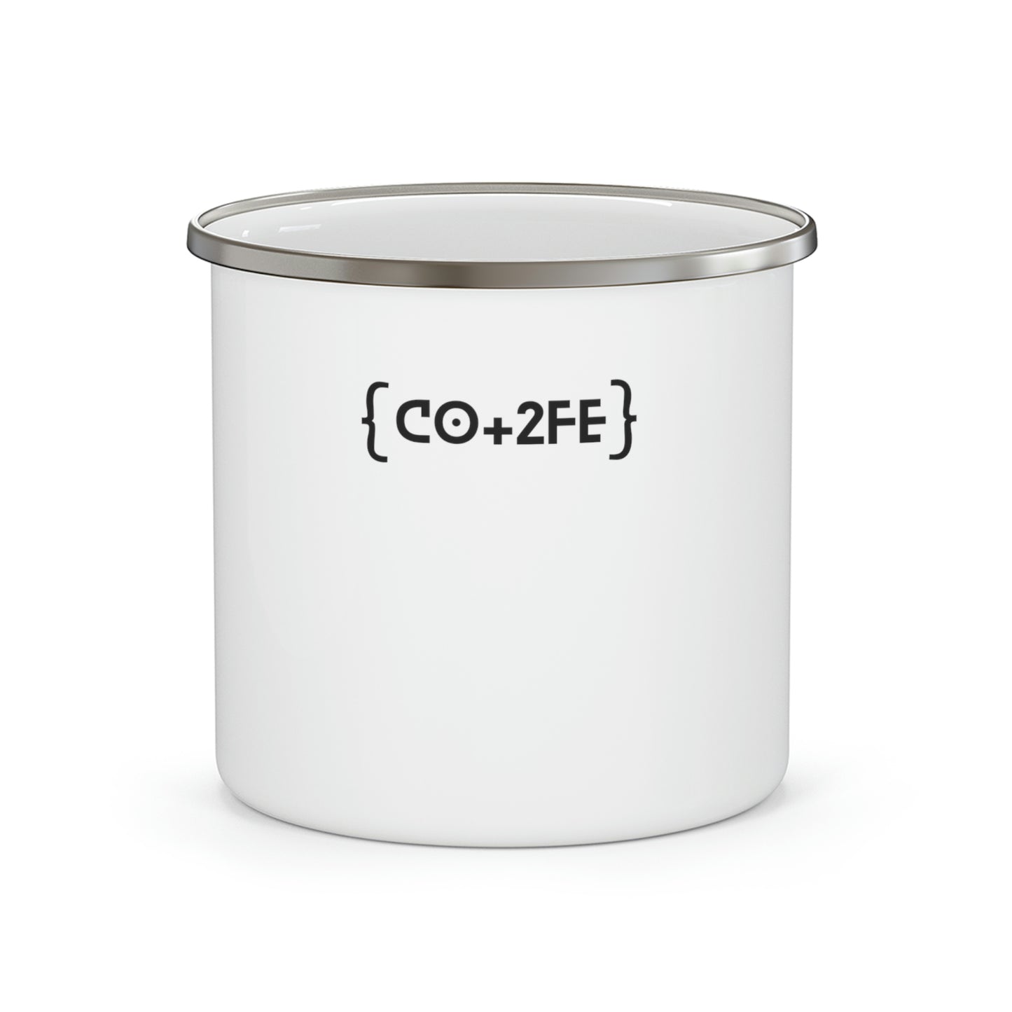 Get your formula right for camping! Enamel Camping Mug