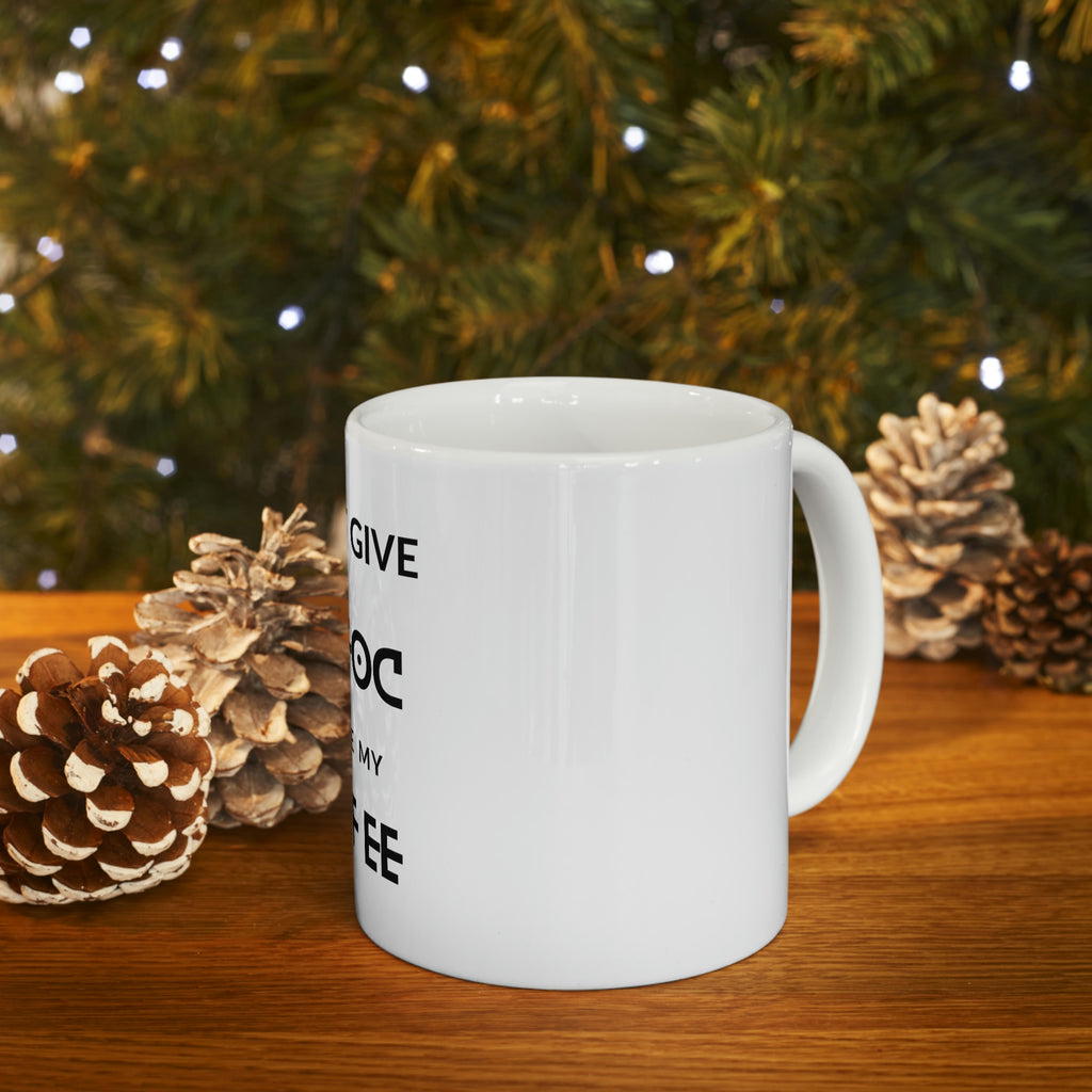 Custom White Ceramic Coffee Mug – 11oz