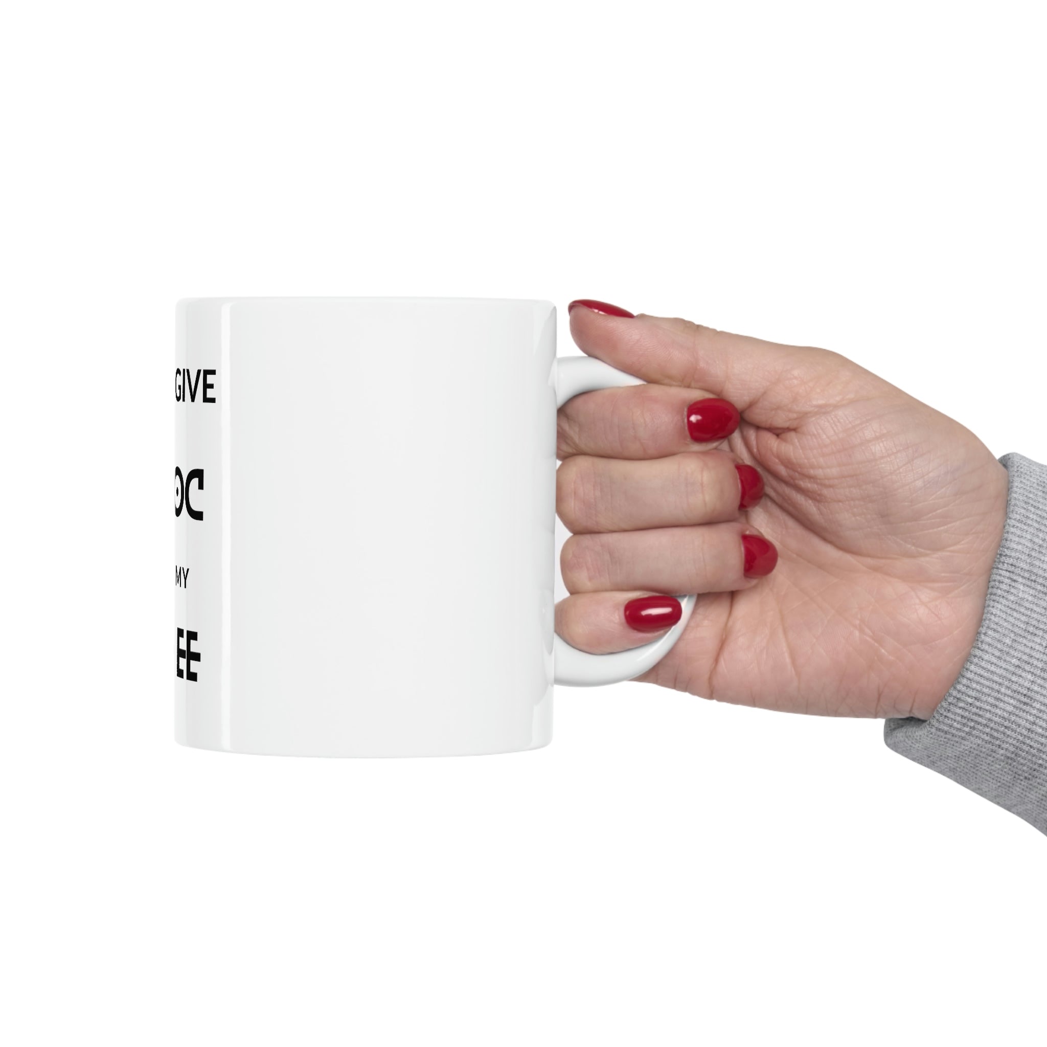 Custom White Ceramic Coffee Mug – 11oz