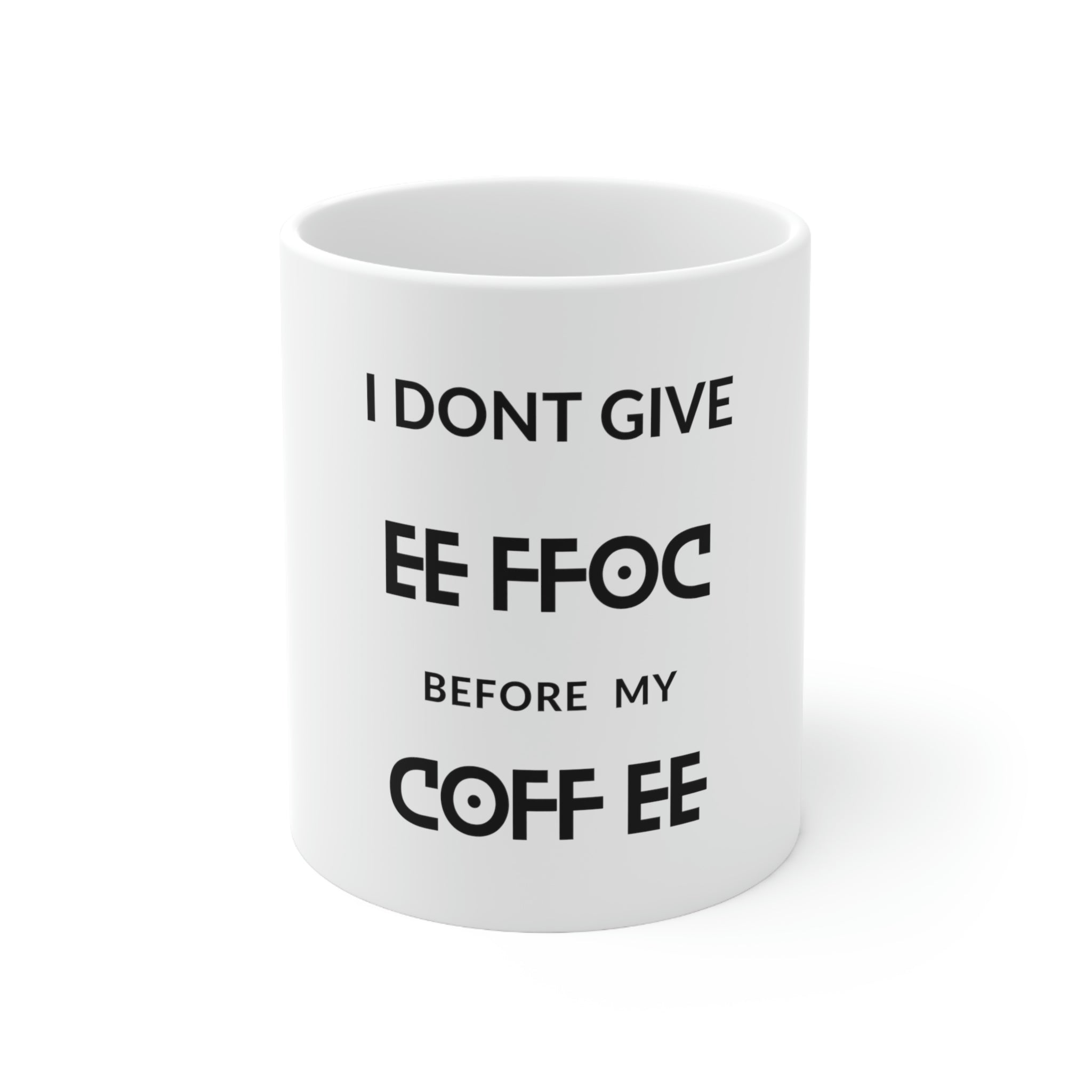 Custom White Ceramic Coffee Mug – 11oz